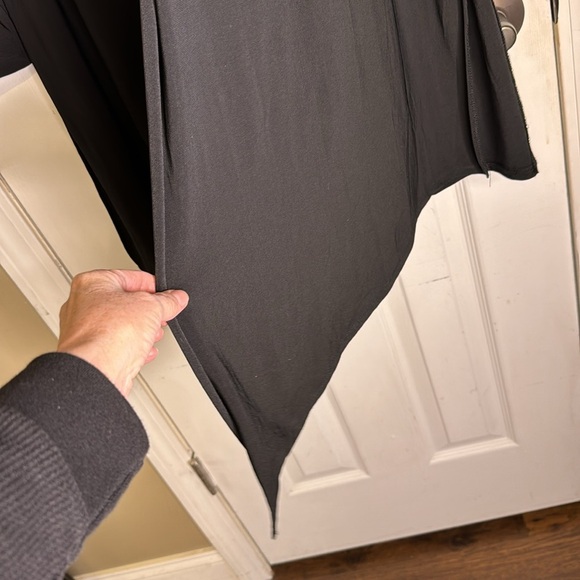 PerSeption Concept Black Sleek Long Sleeve Side Slit Cardigan Size Small - Picture 3 of 7